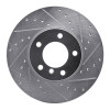 R1 07-21 BMW 228I Front Right Drilled & Slotted Silver Brake Rotor