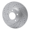 R1 07-21 BMW 228I xDrive Front Left Drilled & Slotted Silver Brake Rotor