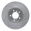 R1 07-21 BMW 228I xDrive Front Left Drilled & Slotted Silver Brake Rotor