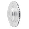 R1 07-15 BMW 335XI Front Left Drilled & Slotted Silver Brake Rotor