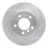 R1 99-08 BMW 325I (USA/Canada) Front Right Drilled & Slotted Silver Brake Rotor
