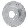 R1 99-08 BMW 325CI (USA/Canada) Front Left Drilled & Slotted Silver Brake Rotor