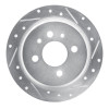 R1 84-91 BMW 325 Rear Right Drilled & Slotted Silver Brake Rotor