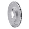 R1 84-91 BMW 325 Front Right Drilled & Slotted Silver Brake Rotor