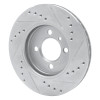 R1 84-91 BMW 325IX Front Left Drilled & Slotted Silver Brake Rotor