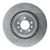 R1 06-17 Land Rover Range Rover Front Right Drilled & Slotted Silver Brake Rotor