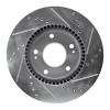 R1 03-13 Hyundai Sonata Front Left Drilled & Slotted Silver Brake Rotor