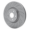 R1 14-19 Mercedes-Benz GLA45 AMG Front Drilled and Slotted Brake Rotor