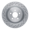 R1 05-11 Mercedes-Benz CLK63 AMG Rear Drilled and Slotted Brake Rotor