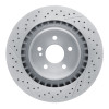 R1 05-11 Mercedes-Benz CLK63 AMG Rear Drilled and Slotted Brake Rotor