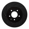 R1 95-06 Mazda MPV Front Right Drilled & Slotted Black Brake Rotor