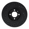 R1 90-93 Volkswagen CORRADO Front Right Drilled & Slotted Black Brake Rotor