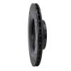 R1 08-15 Audi TTS Quattro Rear Left Drilled & Slotted Black Brake Rotor