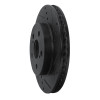 R1 16-22 Toyota Corolla (US/Canada) Front Right Drilled & Slotted Black Brake Rotor