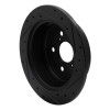 R1 04-10 Toyota SIENNA Rear Left Drilled & Slotted Black Brake Rotor