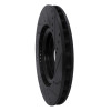 R1 08-15 Mitsubishi Lancer Front Left Drilled & Slotted Black Brake Rotor