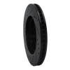 R1 00-24 Chrysler SEBRING Front Right Drilled & Slotted Black Brake Rotor