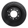R1 98-07 Lexus LX470 Rear Right Drilled & Slotted Black Brake Rotor