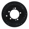 R1 91-99 Dodge STEALTH Rear Right Drilled & Slotted Black Brake Rotor