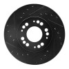 R1 91-04 Dodge STEALTH Front Left Drilled & Slotted Black Brake Rotor