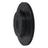 R1 03-08 Infiniti G35 Rear Left Drilled & Slotted Black Brake Rotor