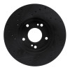 R1 90-97 Infiniti Q45 Front Right Drilled & Slotted Black Brake Rotor