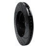 R1 02-15 Lexus ES300 Front Left Drilled & Slotted Black Brake Rotor