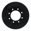 R1 12-21 Nissan NV1500 Front Right Drilled & Slotted Black Brake Rotor