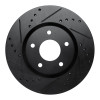 R1 13-25 Nissan Altima Front Left Drilled & Slotted Black Brake Rotor