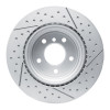 R1 13-13 BMW 135IS Rear Dimpled & Slotted GeoSPEC Coated Rotor