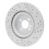 R1 09-14 Mini Cooper (Excl Clubman) Front Drilled & Slotted GeoSPEC Coated Rotor