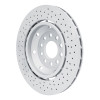 R1 03-04 Audi RS6 Right Rear Drilled Carbon Alloy GeoMET Rotor