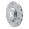 R1 20-23 Mercedes-Benz GLE350 Front Drilled Carbon Alloy GeoMET Rotor