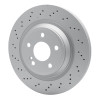 R1 13-20 Mercedes-Benz SL400 Rear Drilled Carbon Alloy GeoMET Rotor