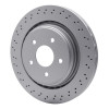 R1 06-13 Cadillac XLR Rear Drilled Carbon Alloy GeoMET Rotor