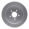 R1 06-13 Cadillac XLR Rear Drilled Carbon Alloy GeoMET Rotor