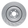 R1 15-19 BMW X5 Left Rear Drilled Carbon Alloy GeoMET Rotor