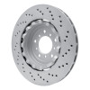 R1 06-08 BMW M3 Left Front Drilled Carbon Alloy GeoMET Rotor