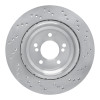 R1 06-08 BMW M3 Left Rear Drilled Carbon Alloy GeoMET Rotor