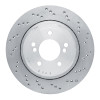 R1 06-08 BMW M3 Right Rear Drilled Carbon Alloy GeoMET Rotor