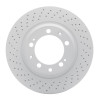 R1 98-98 Porsche 911 Left Rear Drilled Carbon Alloy GeoMET Rotor