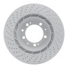 R1 98-98 Porsche 911 Right Rear Drilled Carbon Alloy GeoMET Rotor