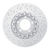R1 17-23 Porsche 911 Right Front Drilled Carbon Alloy GeoMET Rotor