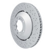 R1 16-23 Porsche 718 Cayman Right Front Drilled Carbon Alloy GeoMET Rotor