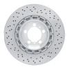 R1 13-19 Porsche 911 Left Rear Drilled Carbon Alloy GeoMET Rotor