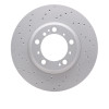 R1 99-23 Porsche 911 Left Rear Drilled Carbon Alloy GeoMET Rotor