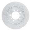 R1 10-11 Porsche 911 Left Rear Drilled Carbon Alloy GeoMET Rotor