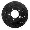 R1 67-70 American Motors Javelin Front Right Drilled & Slotted Black Brake Rotor