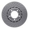 R1 98-12 Porsche 911 Right Front Drilled Carbon Alloy GeoMET Rotor