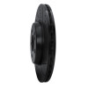R1 16-23 Mercedes-Benz GLC350e Rear Right Drilled & Slotted Black Brake Rotor